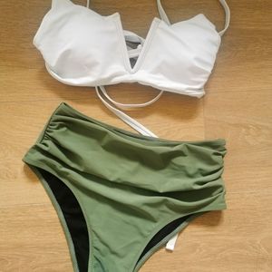 High waisted swimsuit